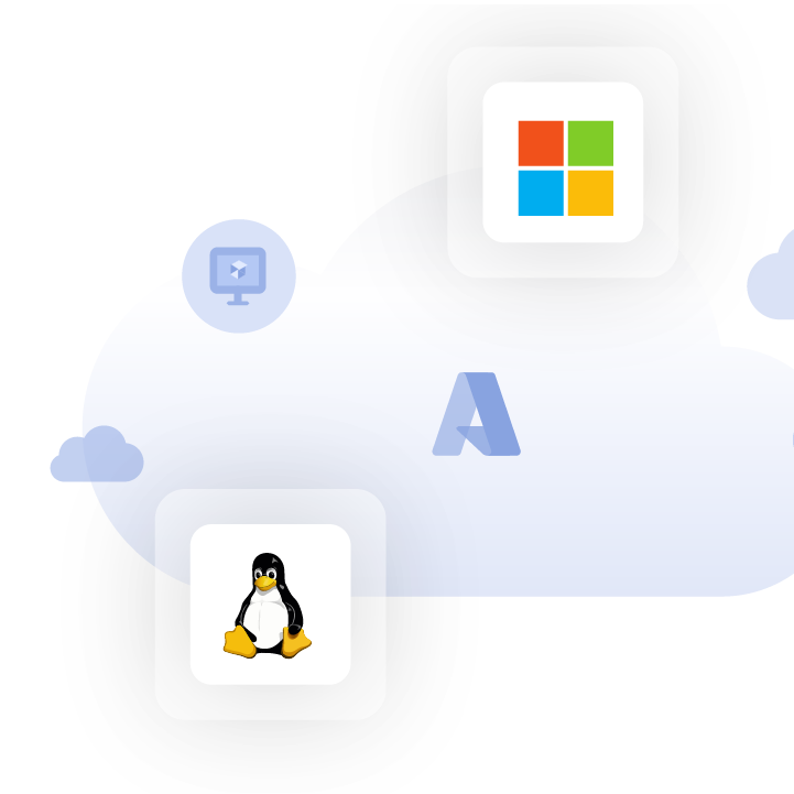 Cloud graphics with product logos